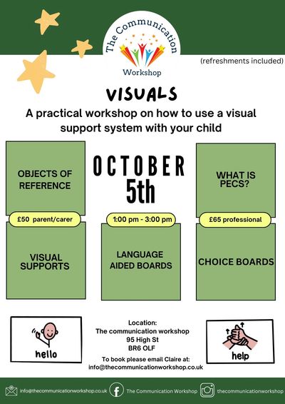 Visuals - An interactive workshop for parents and professionals!