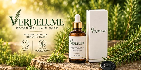 Verdelume Rosemary Hair Oil with natural ingredients and cruelty-free promise.