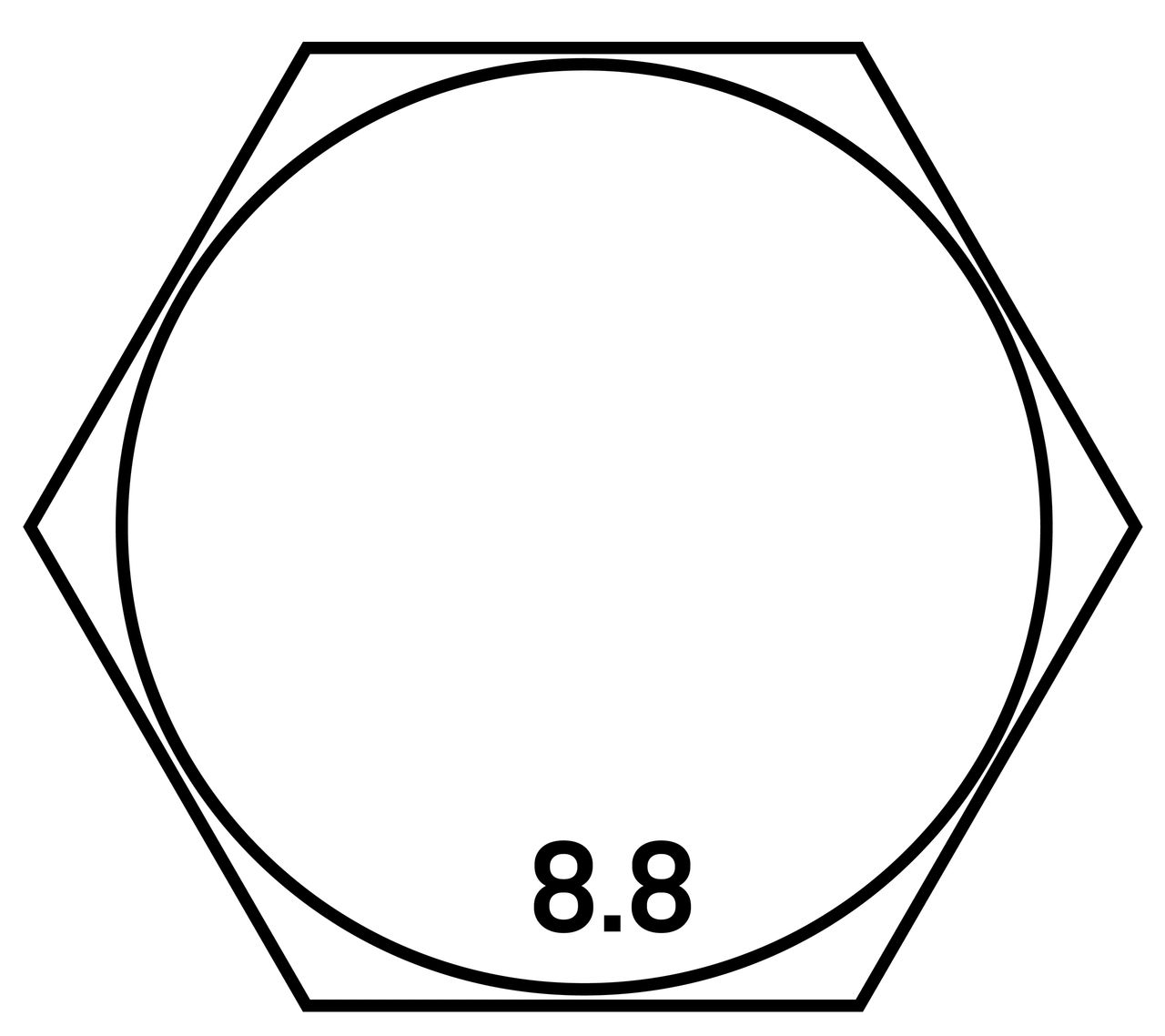 Identificación Perno grado 8.8 Identificación Perno grado 8.8