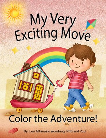 coloring book to help kids process a move to a new home 