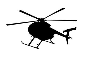 Helicopter, rotary-wing silhouette