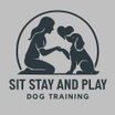 sit stay and  play dog training.