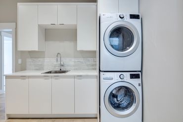 new laundry room, in a custom designed home in Langley BC
