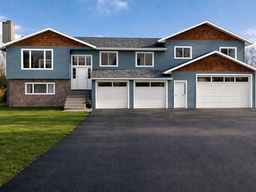 Custom Addition to a home in Langley BC that included a legal suite over the new custom shop/garage