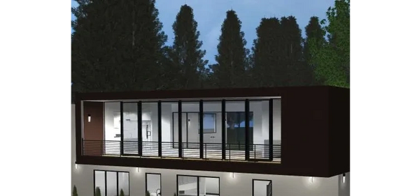 This is a custom-designed home designed for a customer in South Langley