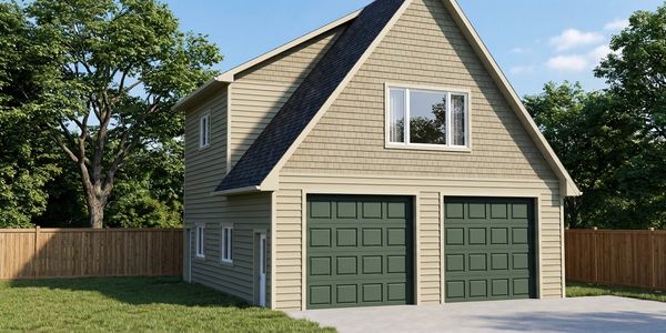 Carriage home in Langley, BC two-car garage on the lower level and an 889 sq ft 1 bedroom suite.