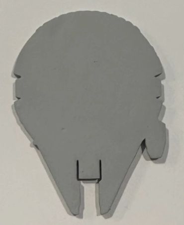 Matte gray Millennium Falcon