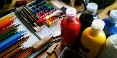Miscellaneous painting supplies