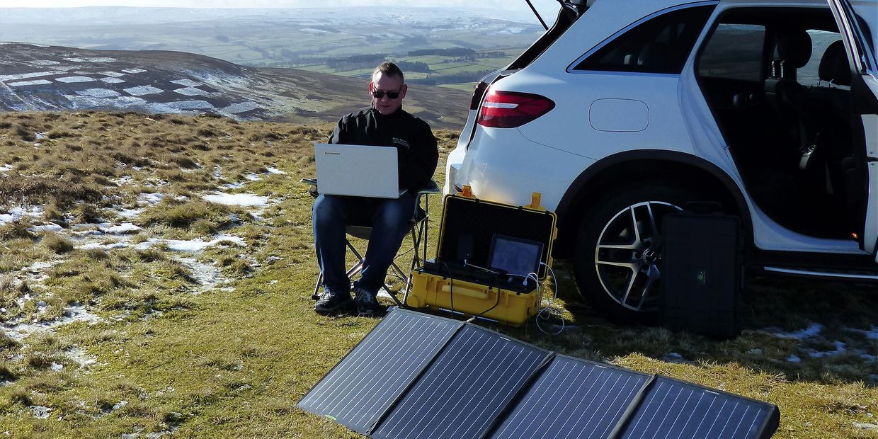 Outdoor image representing off-grid use for our solar powered electric generater.