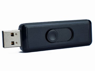 a USB flash drive