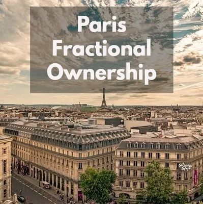 Fractional ownership real estate: Paris landscape.