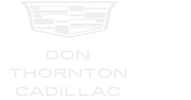 Don Thornton Cadillac logo with emblem and text.