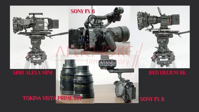 CINEMA CAMERA SETUPS WITH AND WITHOUT DOP