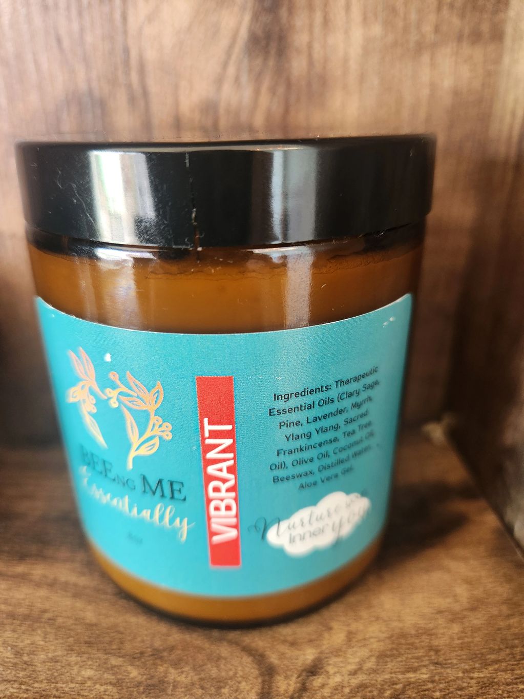 VIBRANT  8 OZ.   $35
Va-va-voom baby!  Welcome Myrrh and Clary sage to ignite desire and delight.