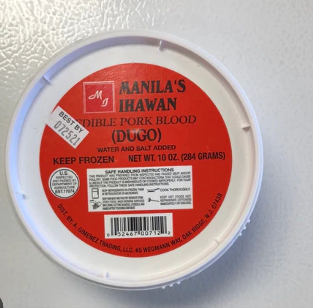 Manila Ihawan Frozen Pork Blood