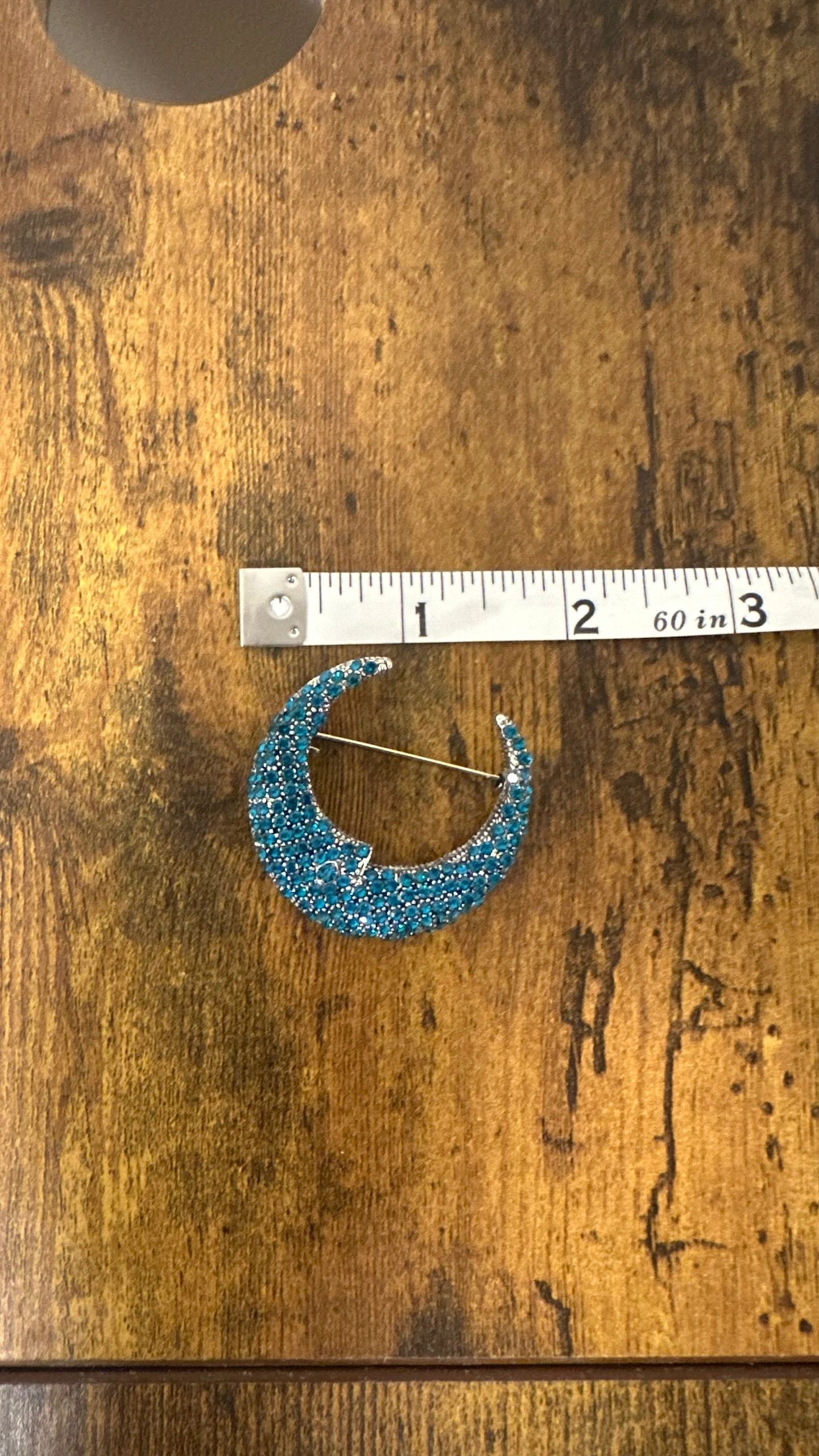 Brooch- Turquoise Moon