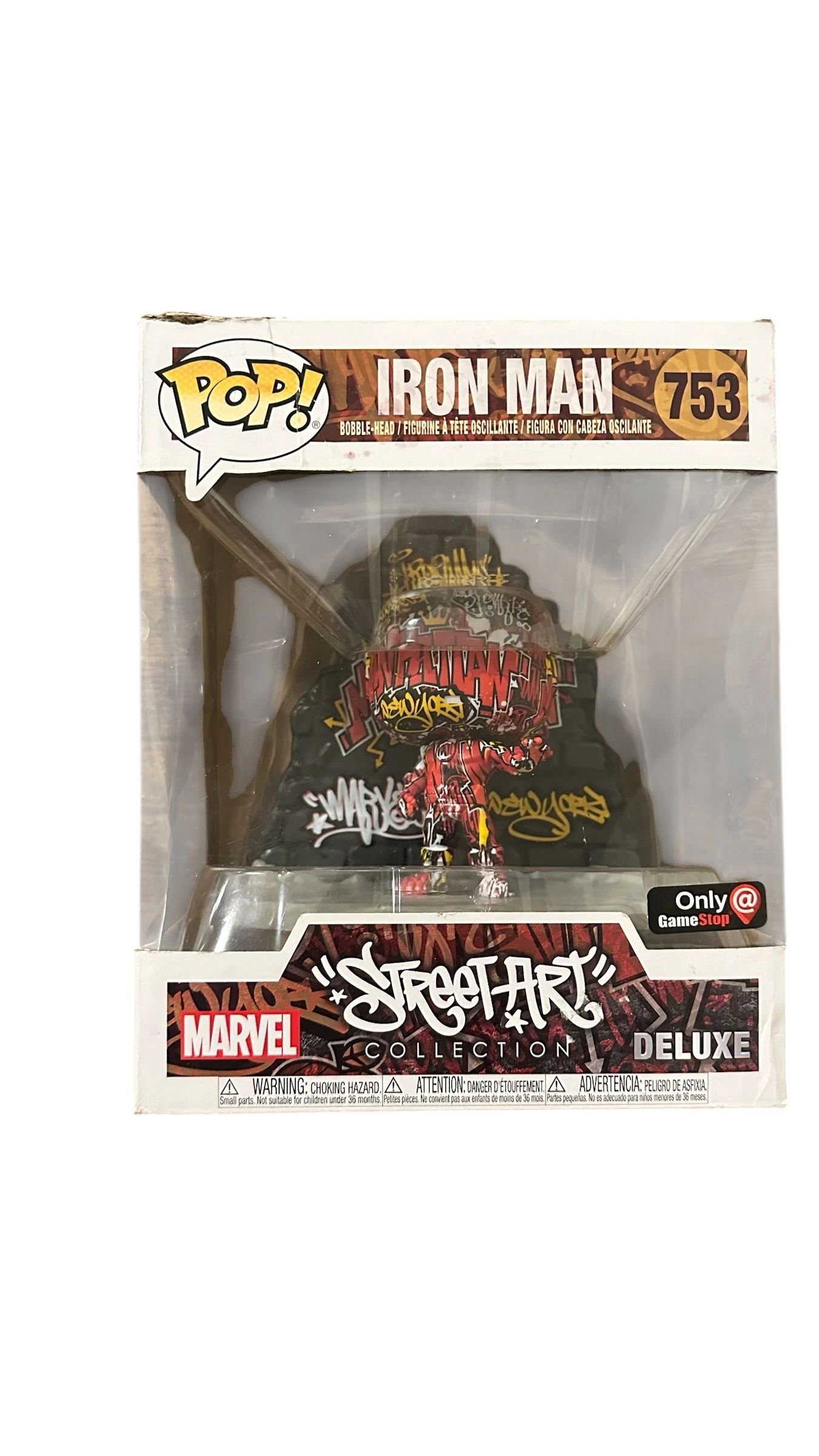Funko Pop! Marvel "Street Art" Collection IronMan #753 Deluxe