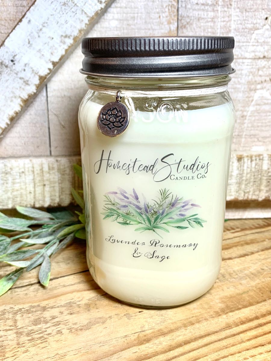 Calm Cool and Collected - Lavender, Sage and Rosemary Candle