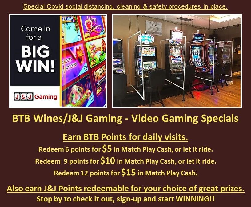 Match Play Cash Specials at BTB Wines in Lemont.