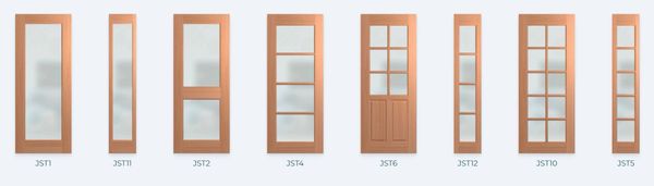 Glass panel doors