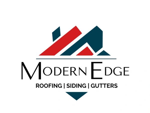 Modern Edge logo featuring roof design and services.