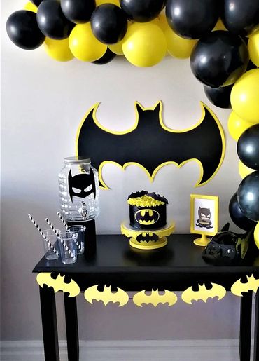 décor sous le thème Batman
