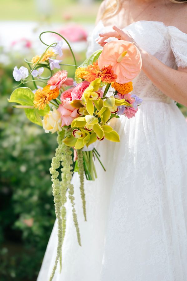 Modern Colorful Bridal bouquet- Tyler TX Wedding florist