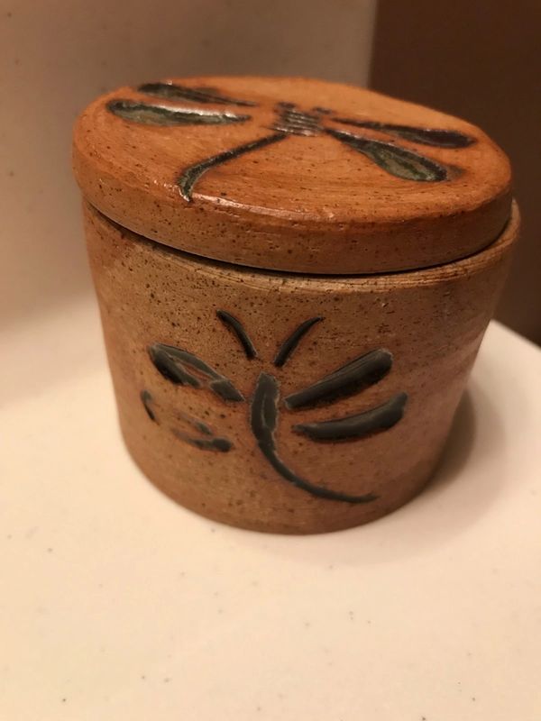 Container with a lid by Locust Street Pottery - La Boca Locals 
