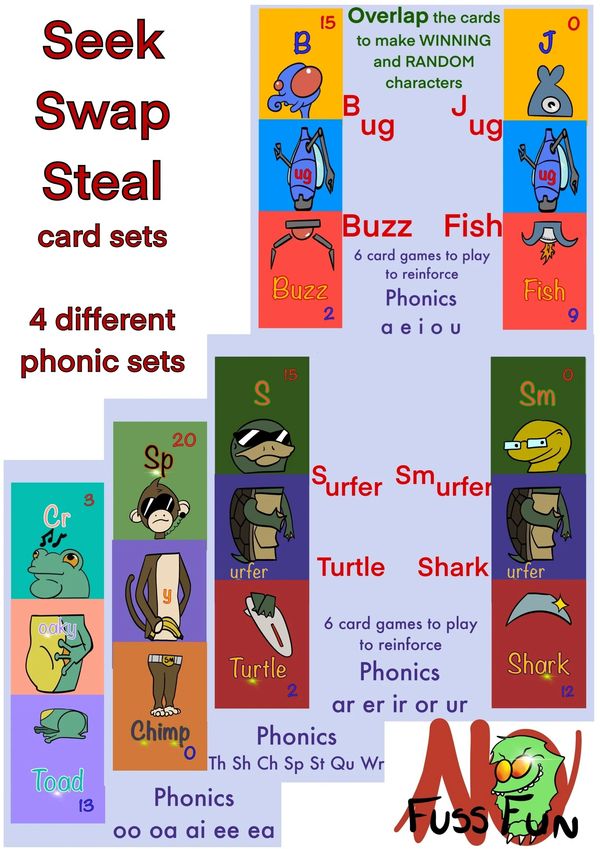Card Game 78 cards + detailed information booklet

4 different phonic sets to choose from 