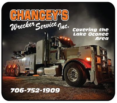 Towing Lake Oconee Chancey's Wrecker Service  coupons
Serving Lake Oconee, Eatonton, Greensboro