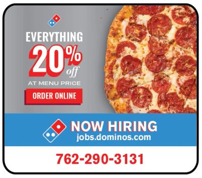 Domino's Pizza Lake Oconee 
Exclusive coupons 