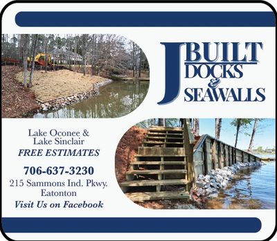 Docks and Seawalls Lake Oconee J Built
exclusive coupons only here
