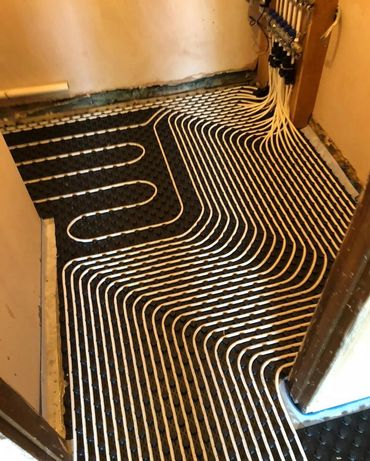 Underfloor heating installed by us