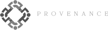 Logo with interconnected shapes and the word 'PROVENANCE'.