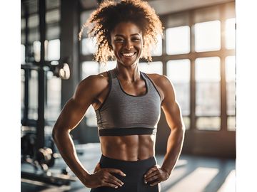 Women lean and happy after a completing a workout 