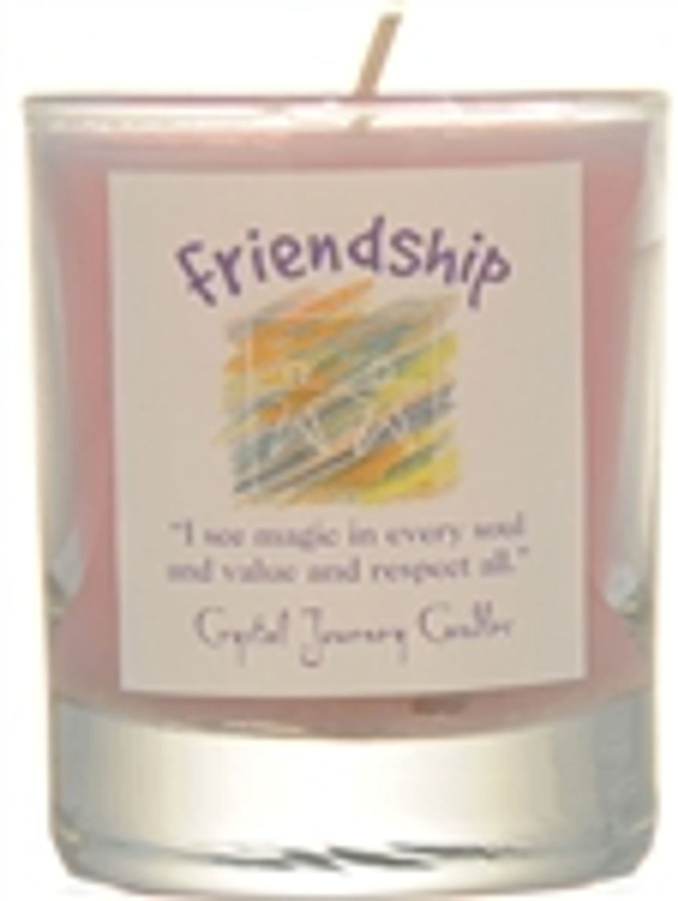 Herbal Votive Holder Filled with Soy Wax Friendship