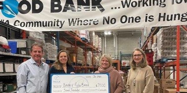 Barrie Food Bank School Fuel Donation Jan 2024