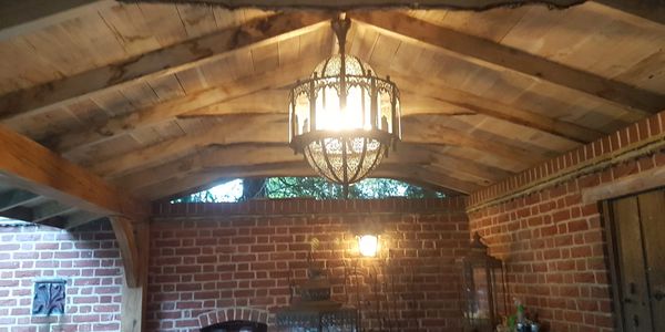 Hand cut traditional Oak Frame Internal