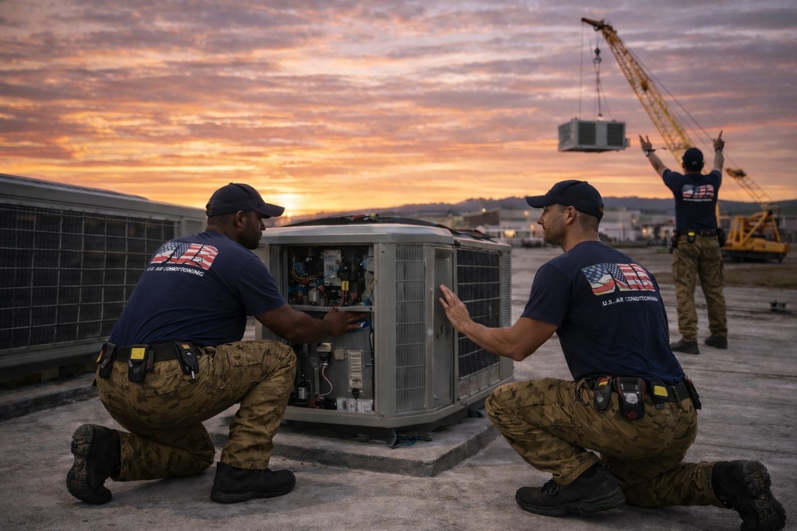 New AC system installation by Star Air Conditioning