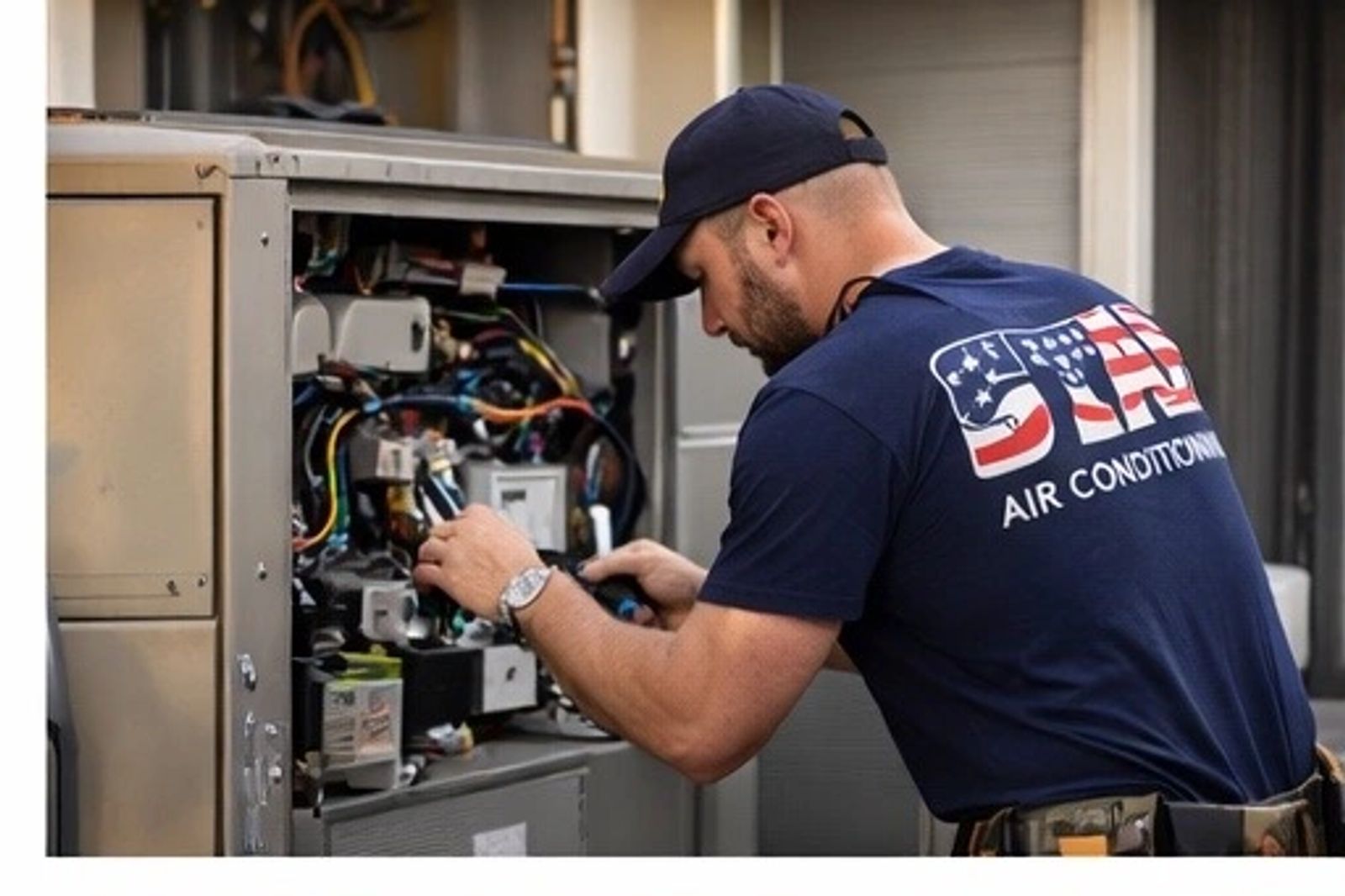 Star Air technician on an emergency service call