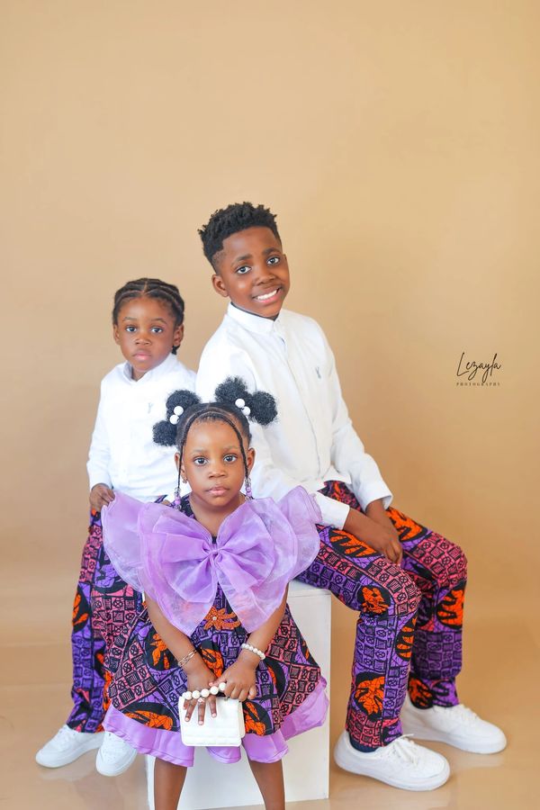 Beautiful luxury ankara set for sibling. 