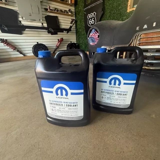 2) Mopar 50/50 Premix Orange HOAT 1 Gallon MS-9769G Coolant