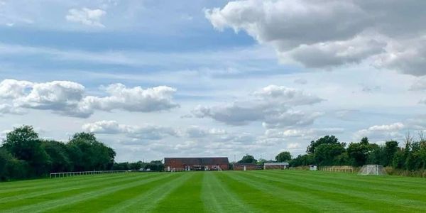 Launton Playing Fields with club house at back
