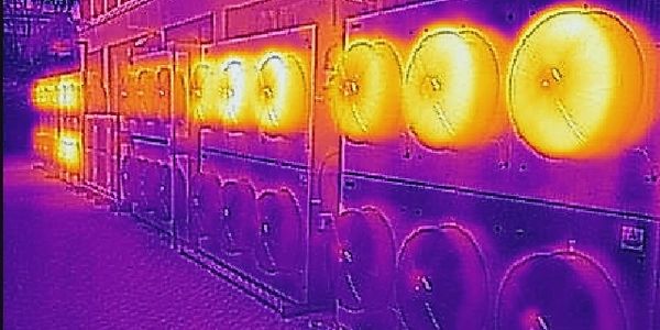 FLIR Image of Air Cooled Condensers 