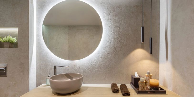 Coverlam large format tiles for wall and floors. Produced by Spanish Tile Factory Grespania.