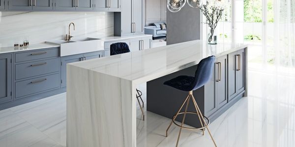 Coverlam large format tiles for wall and floors. Produced by Spanish Tile Factory Grespania.