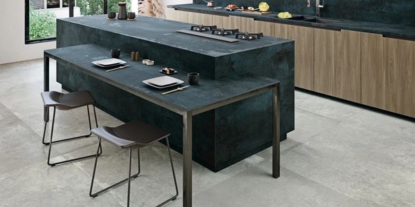 Coverlam large format tiles for wall and floors. Produced by Spanish Tile Factory Grespania.