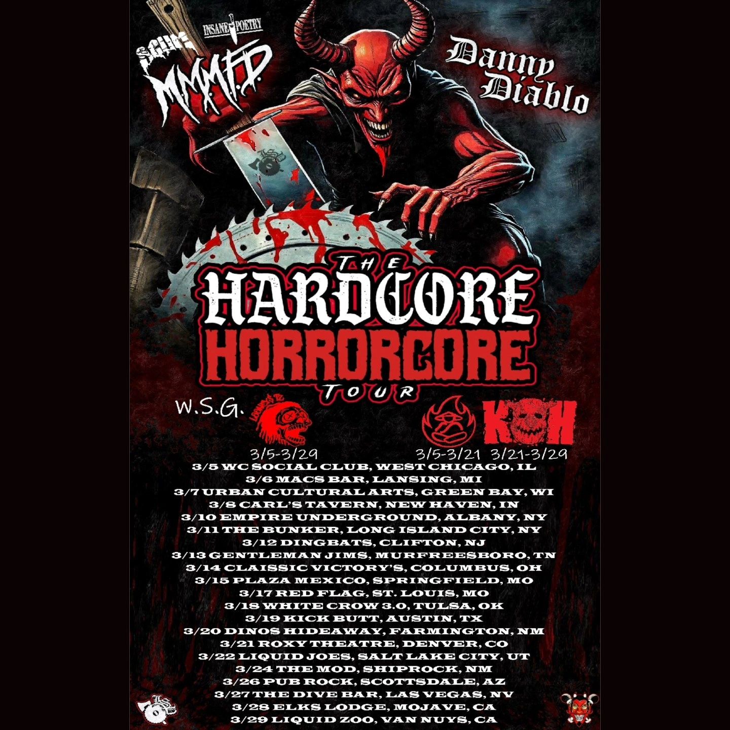 Hardcore Horrorcore Tour Brings Underground Mayhem Nationwide