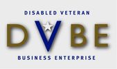 DVBE logo with a star inside the letter V.
