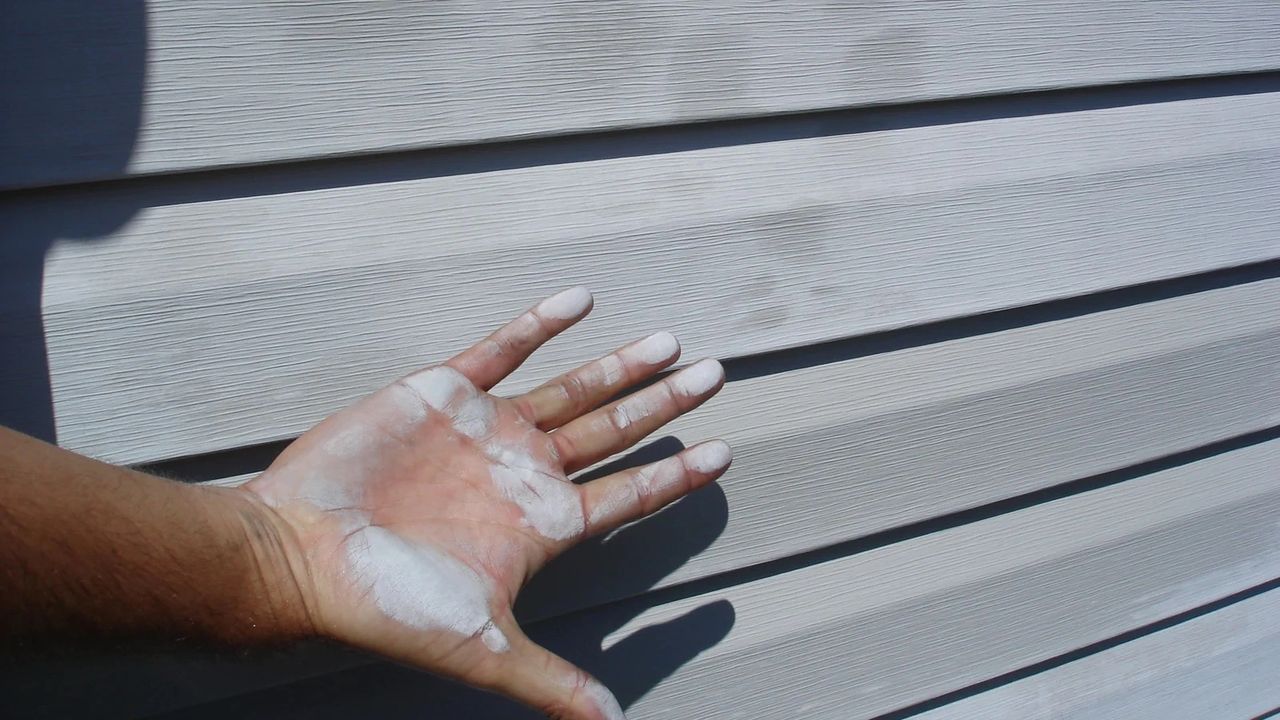 Oxidation on vinyl siding
